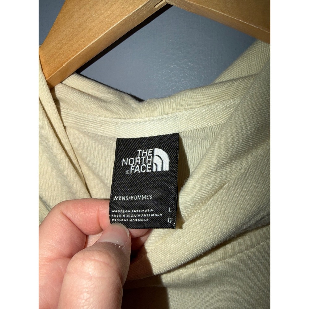 The North Face Mens Large Cream Multi Color Logo Long Sleeve Hooded T-Shirt L - Picture 5 of 5